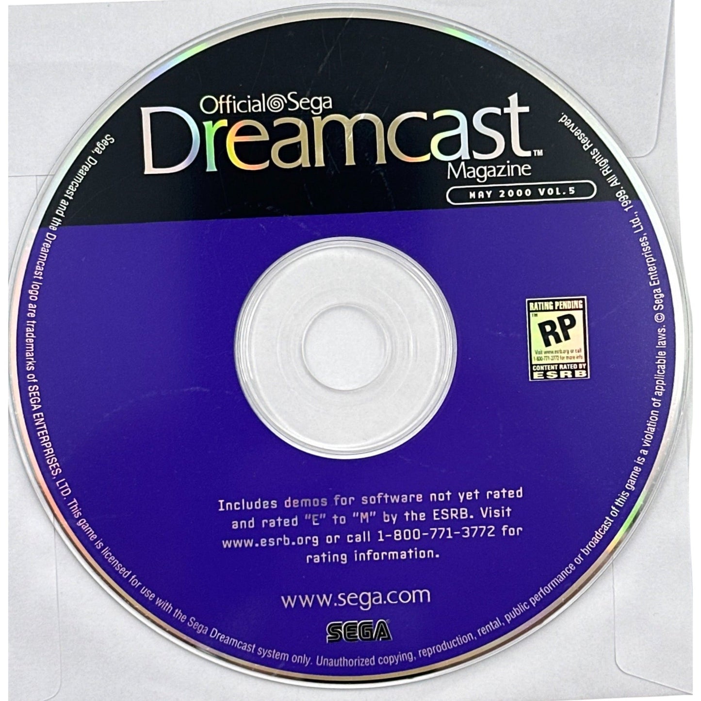 Sega Dreamcast Magazine Disc (Disc Only)