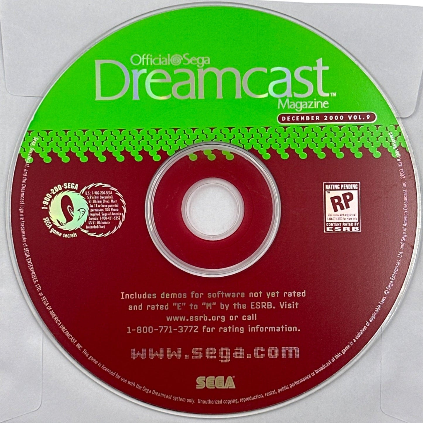 Sega Dreamcast Magazine Disc (Disc Only)