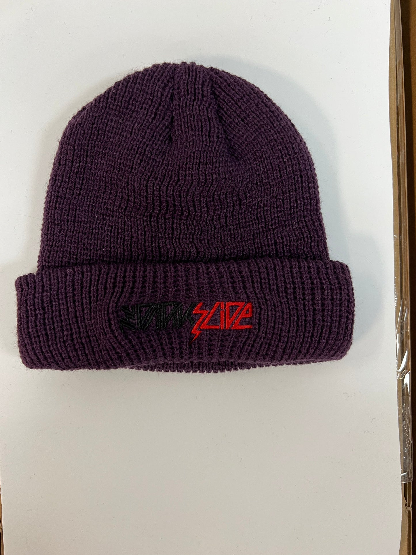 The Dark Slide "Lightning Logo" Large Knit Beanie