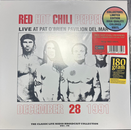 Red Hot Chili Peppers – Live At Pat O'Brien Pavilion, Del Mar, CA December 28th 1991 [180G Red Color] Vinyl LP Record