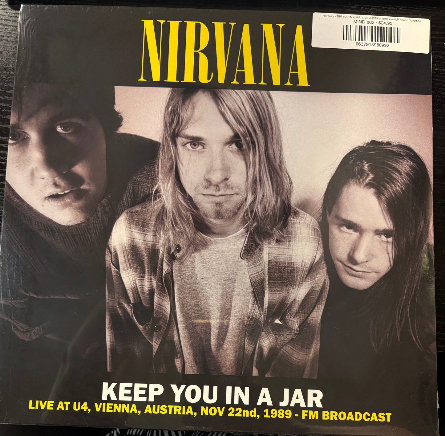 NIRVANA - KEEP YOU IN A JAR: LIVE AUSTRIA 1989 Vinyl LP Record *Unofficial Release*