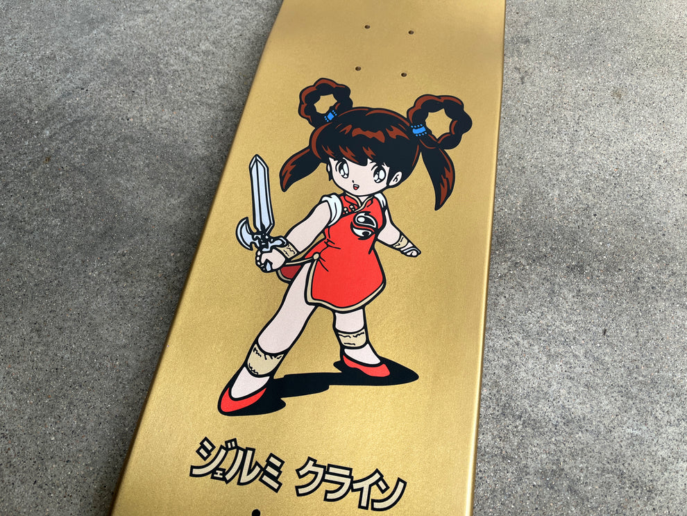 JK Industries Devil Hunter Yoko 8.5" Gold Foil Skateboard Deck