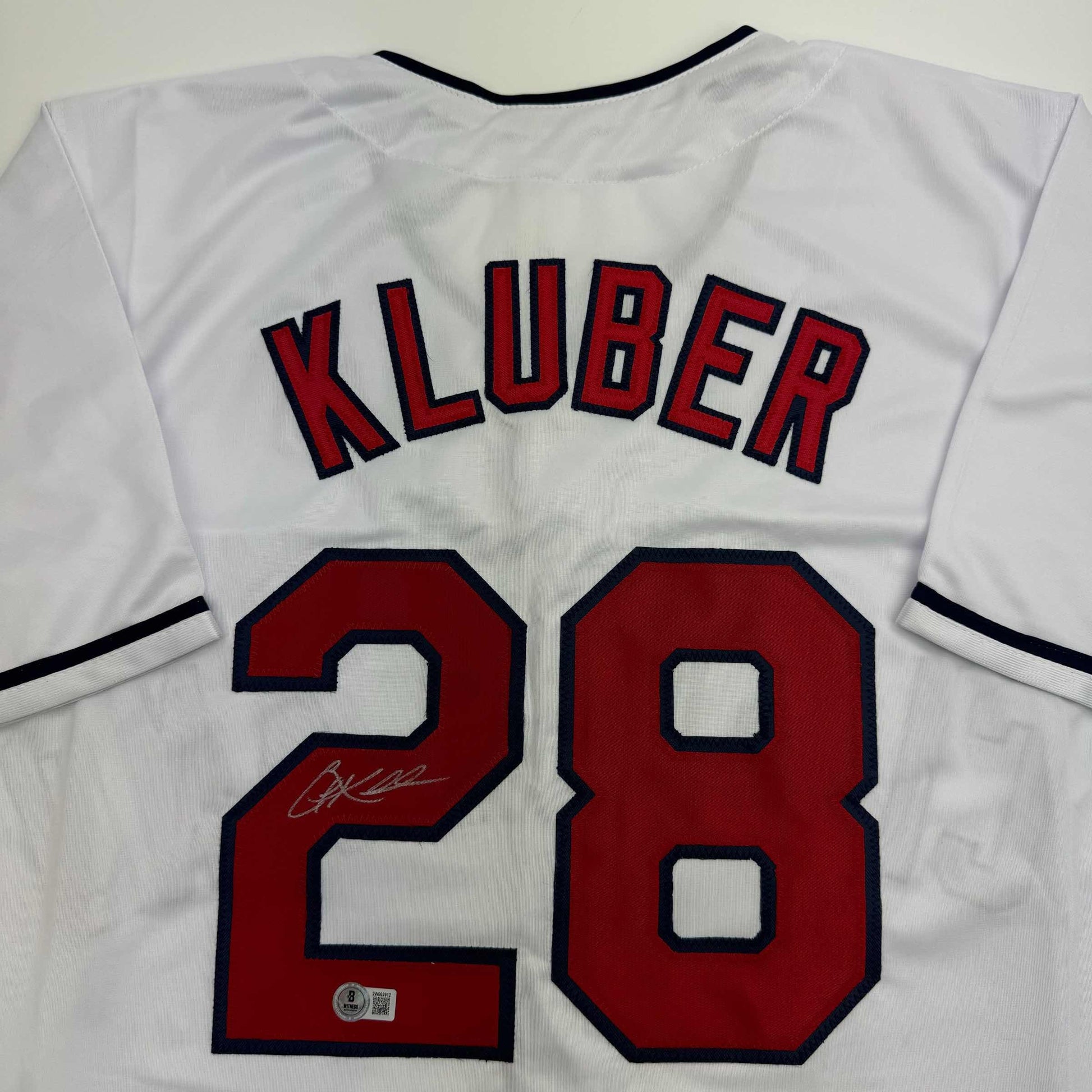 Autographed/Signed Corey Kluber Cleveland White Baseball Jersey Beckett BAS COA - Golden Apple Comics