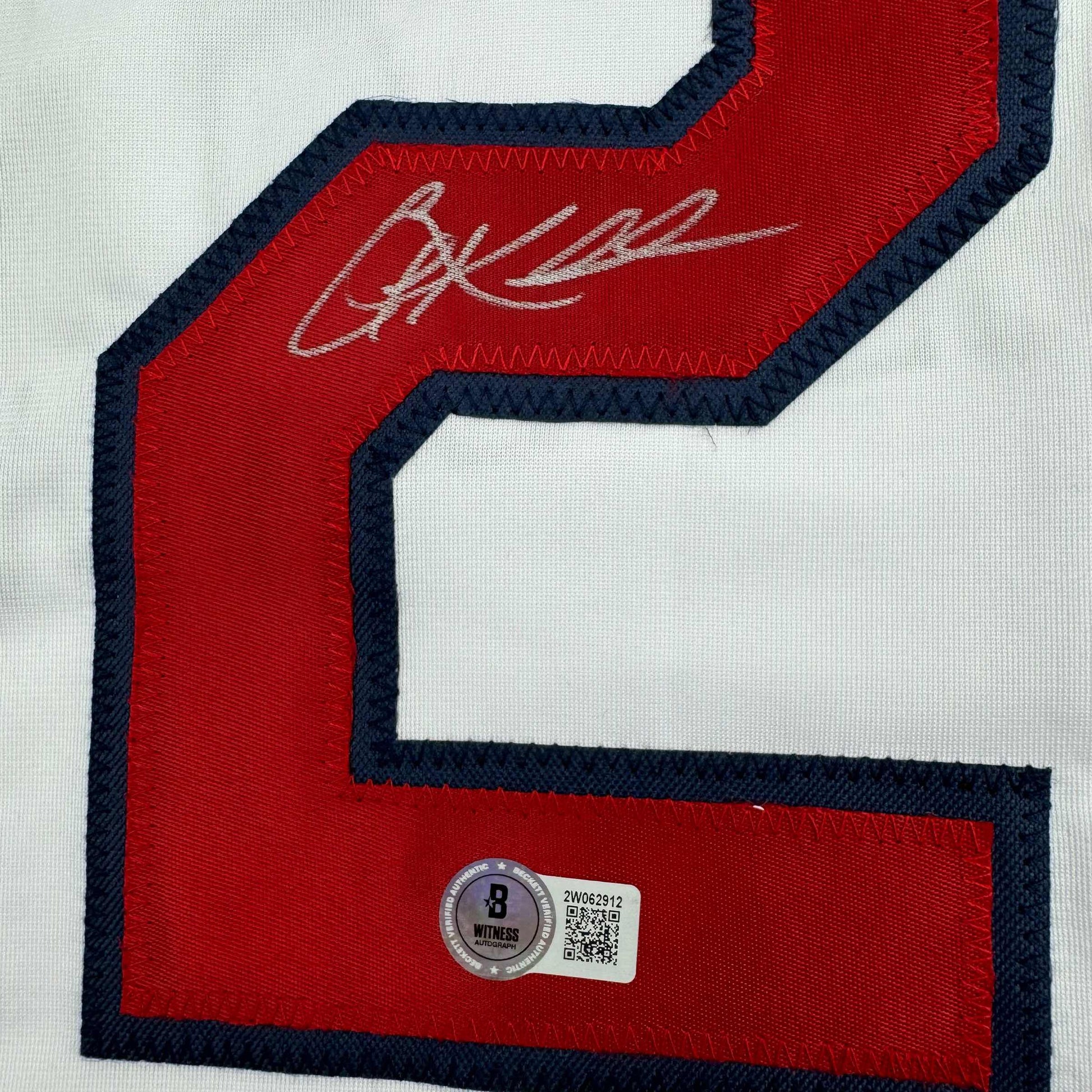 Autographed/Signed Corey Kluber Cleveland White Baseball Jersey Beckett BAS COA - Golden Apple Comics