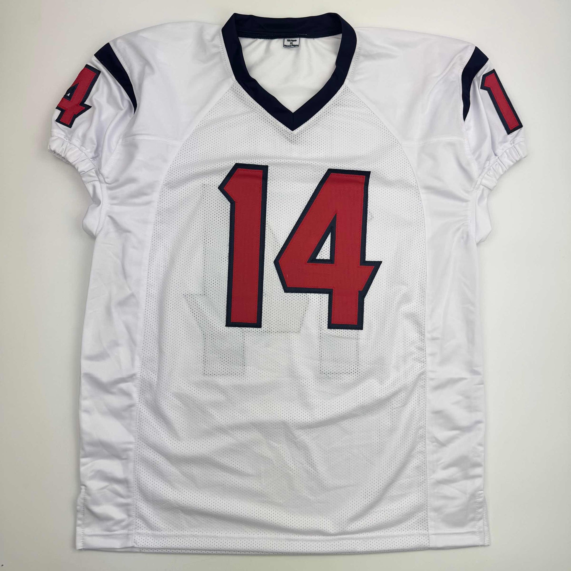 Autographed/Signed Jaylin Noel Houston White Football Jersey JSA COA - Golden Apple Comics
