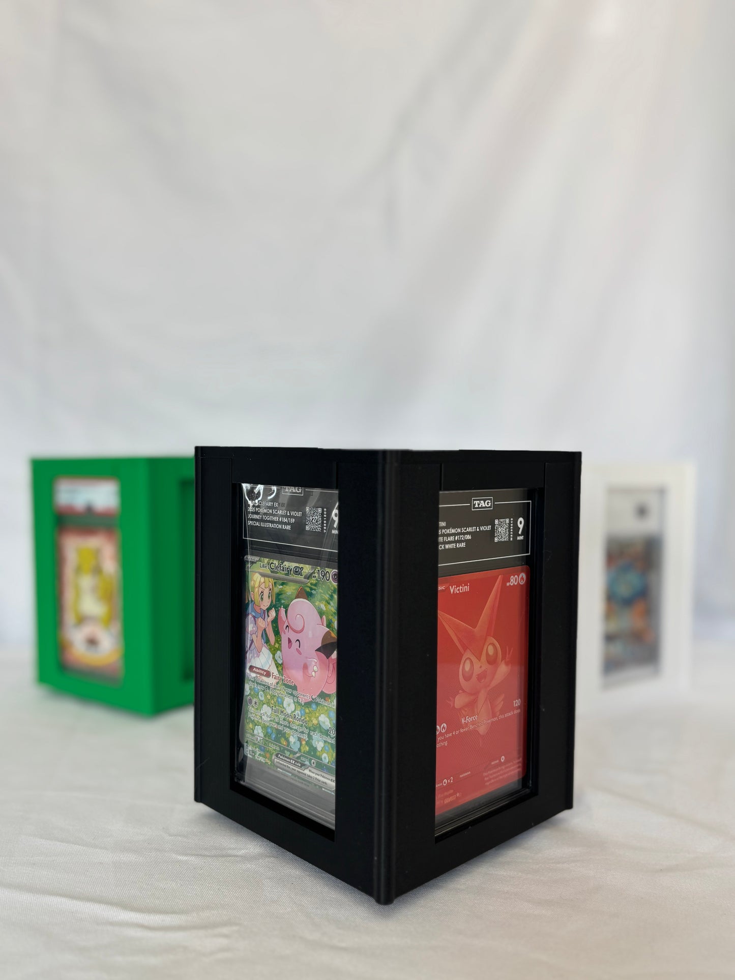 4-Sided Rotating Tower for Graded Card Slabs