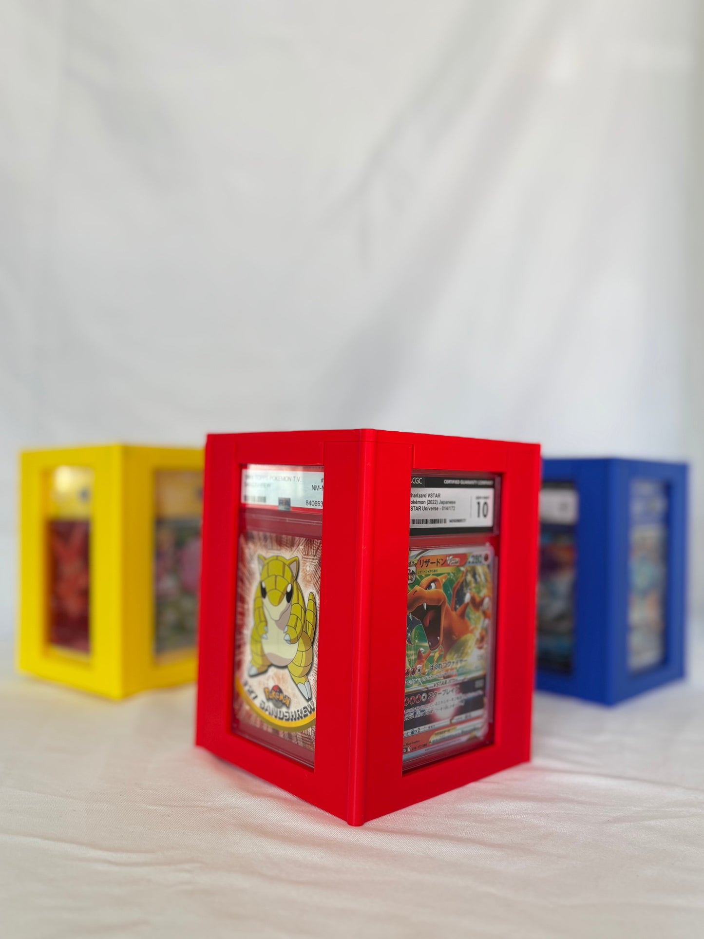 4-Sided Rotating Tower for Graded Card Slabs