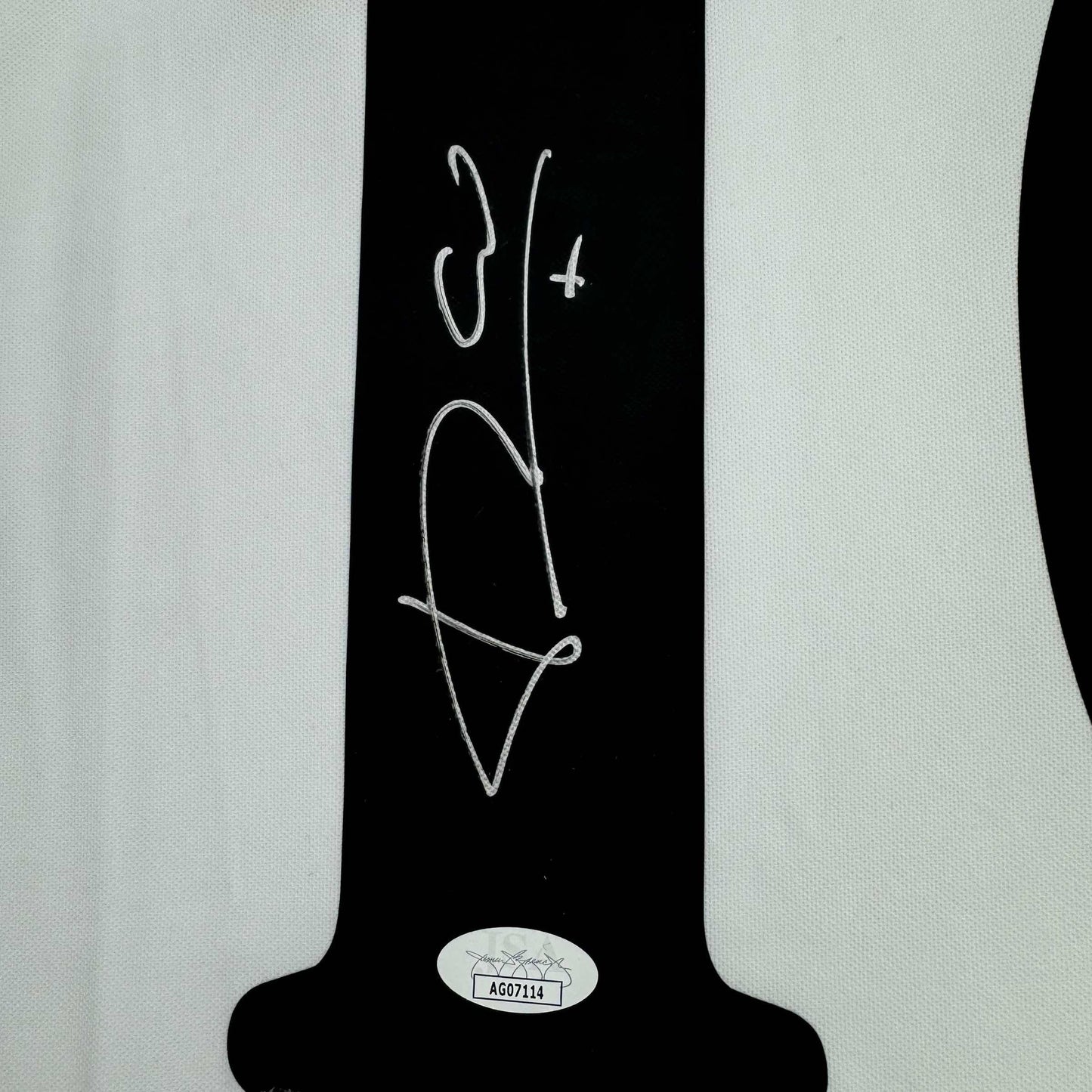 Autographed/Signed Luis Figo Real Madrid White Soccer Jersey Beckett BAS COA