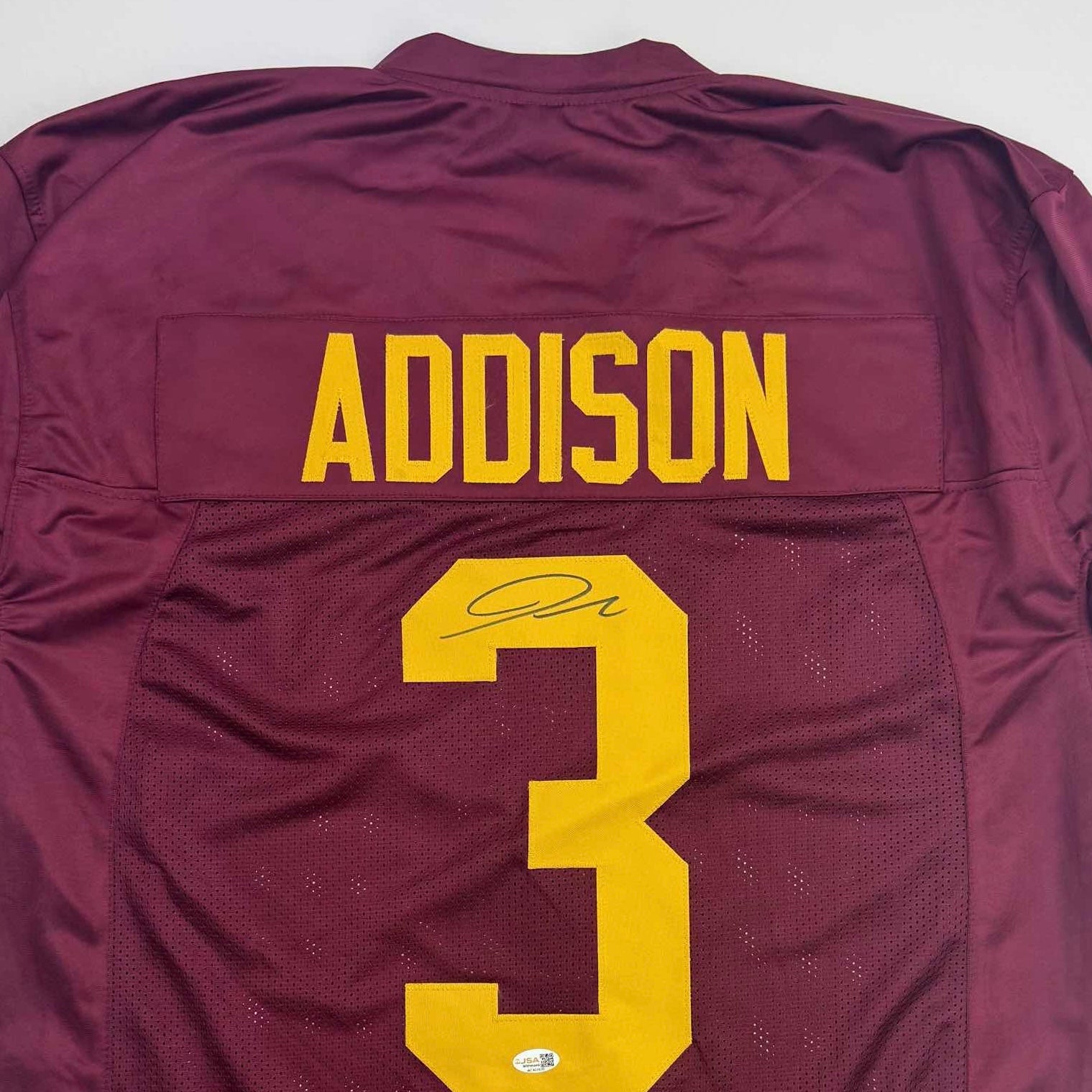 Autographed/Signed Jordan Addison USC Southern Cal Red College Football Jersey JSA COA - Golden Apple Comics