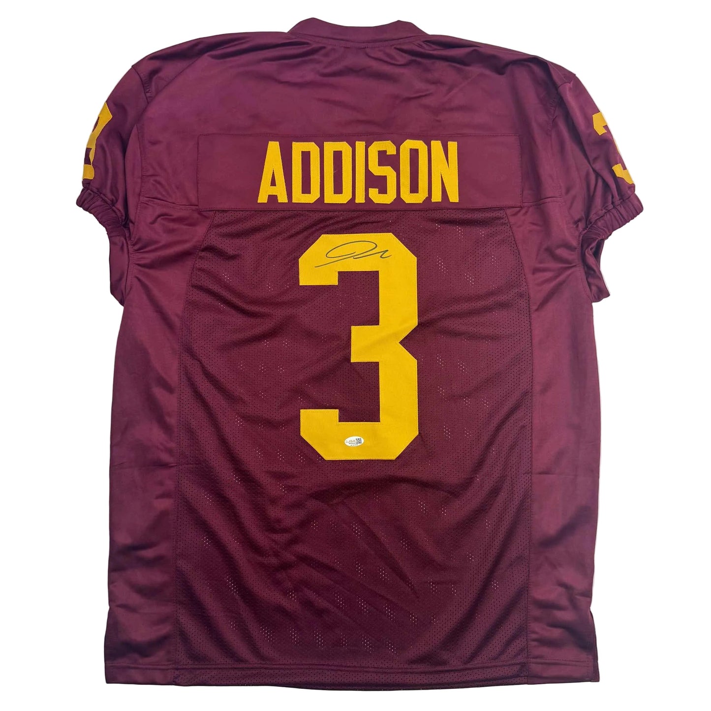 Autographed/Signed Jordan Addison USC Southern Cal Red College Football Jersey JSA COA - Golden Apple Comics