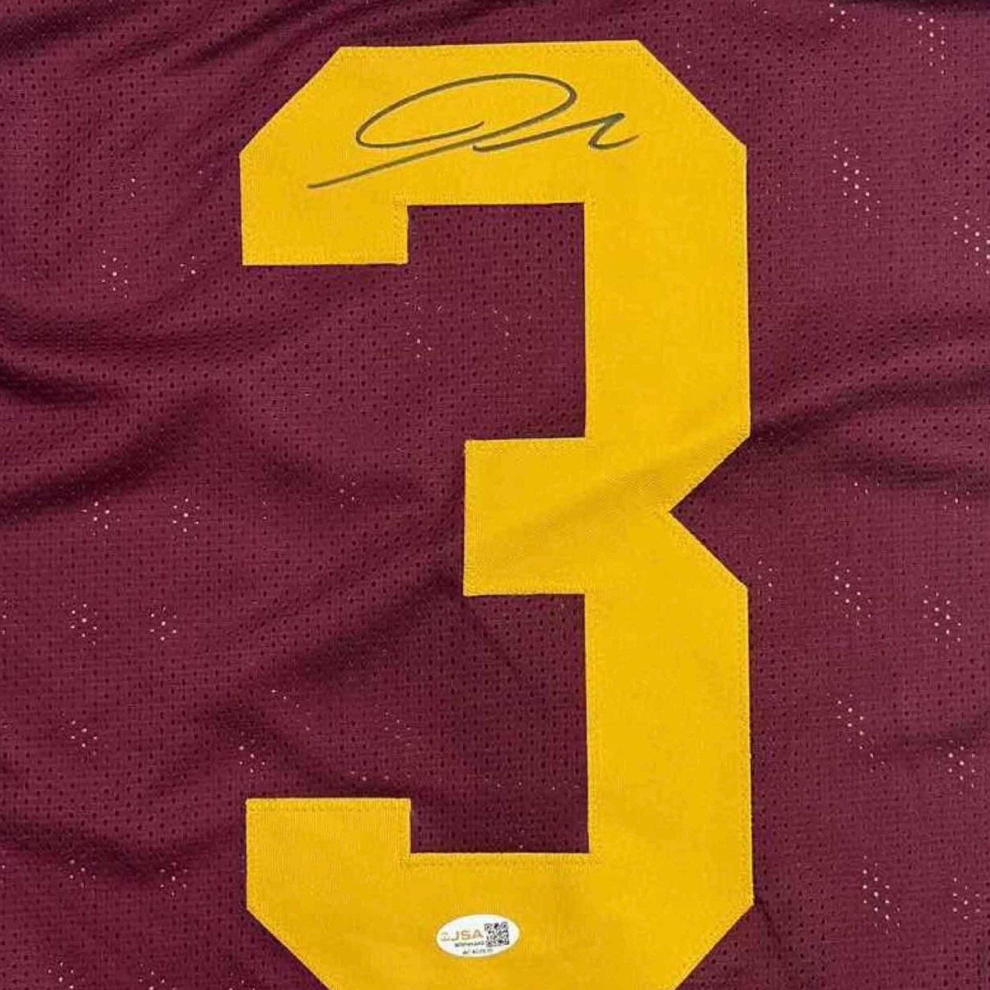 Autographed/Signed Jordan Addison USC Southern Cal Red College Football Jersey JSA COA - Golden Apple Comics