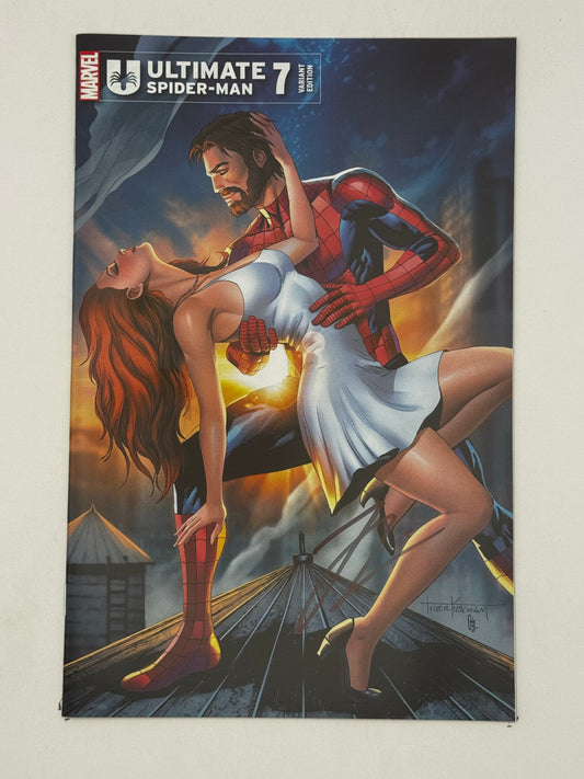 [Signed by Hickman] Ultimate Spider-Man #7 Unknown Comics Kirkham Exclusive Var [INST]