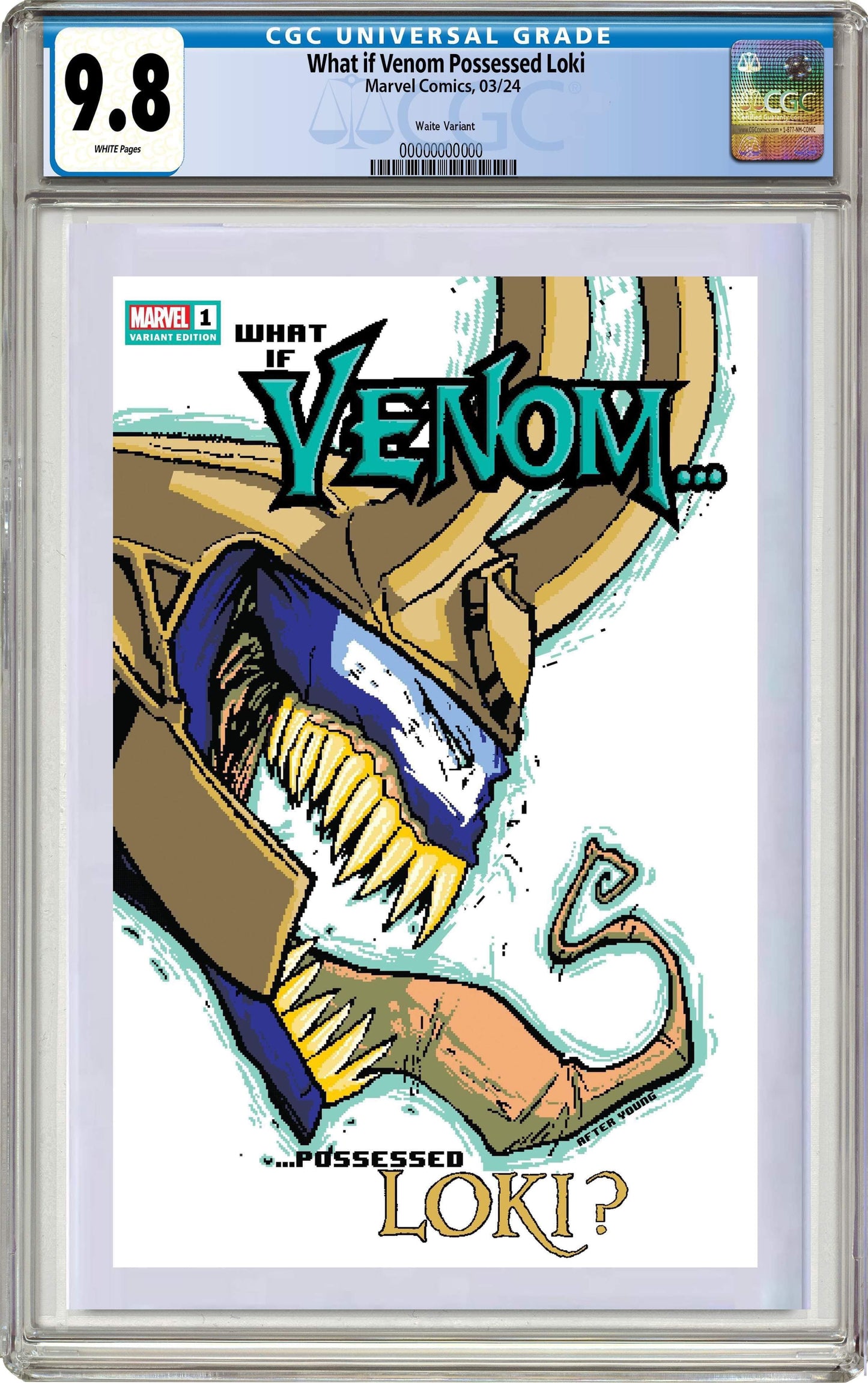 WHAT IF VENOM #1 | Matthew Waite Skottie Young Homage Variant