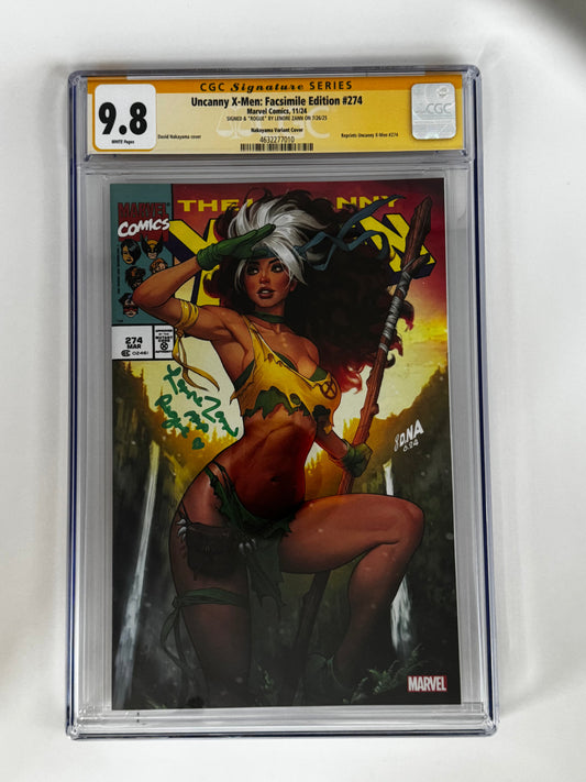 [Signed by Lenore Zann] Uncanny X-Men Facsimile Edition #274 CGC 9.8 Yellow Label Nakayama Exclusive Var