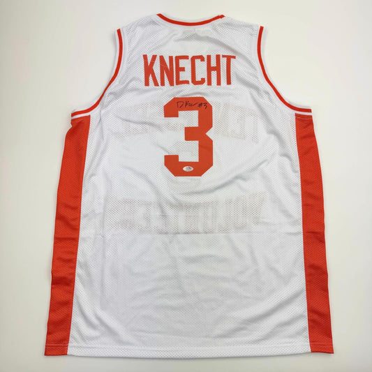Autographed/Signed Dalton Knecht Tennessee White College Basketball Jersey PSA COA