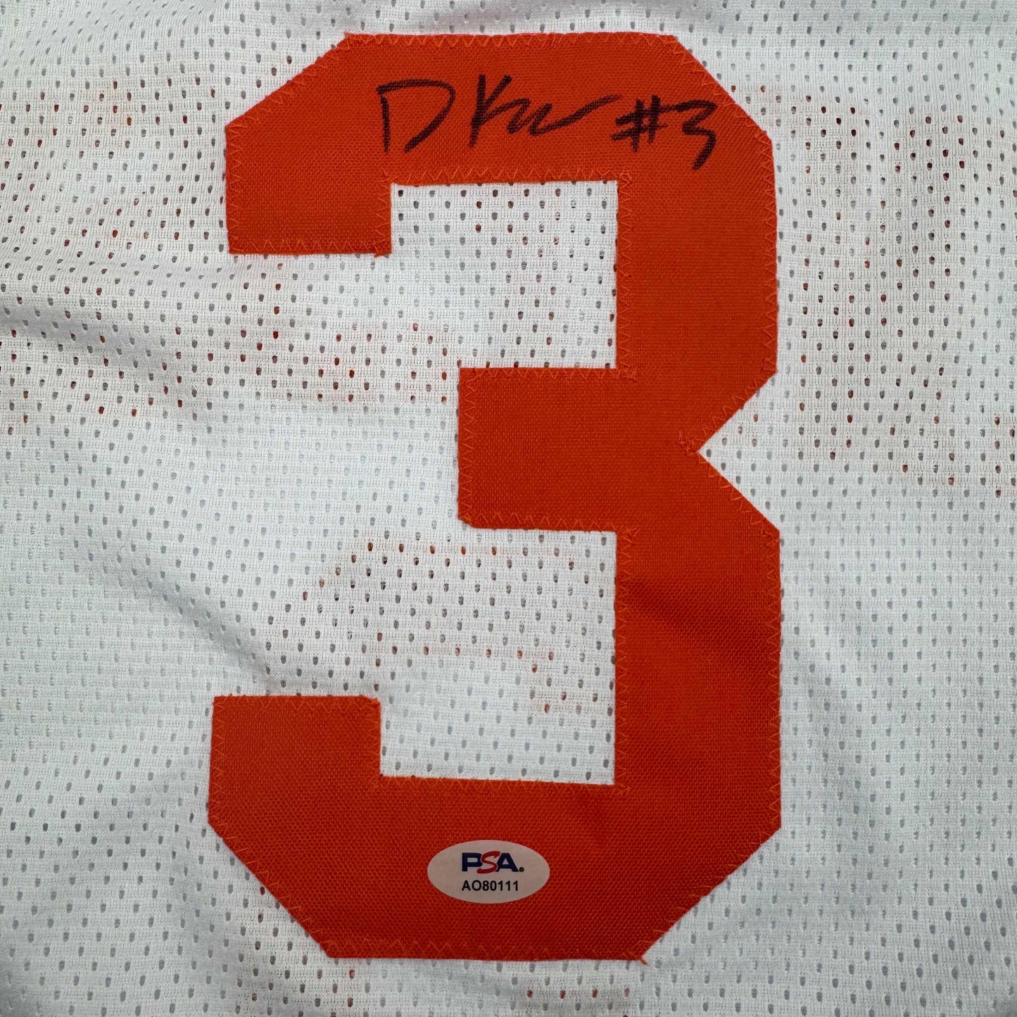 Autographed/Signed Dalton Knecht Tennessee White College Basketball Jersey PSA COA