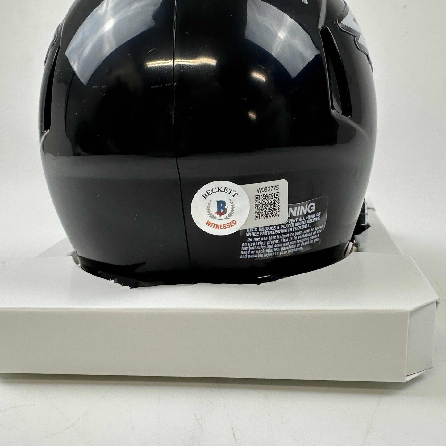 Autographed/Signed Brandon Graham Philadelphia Eagles Eclipse Alternate Mini Football Helmet Beckett BAS COA