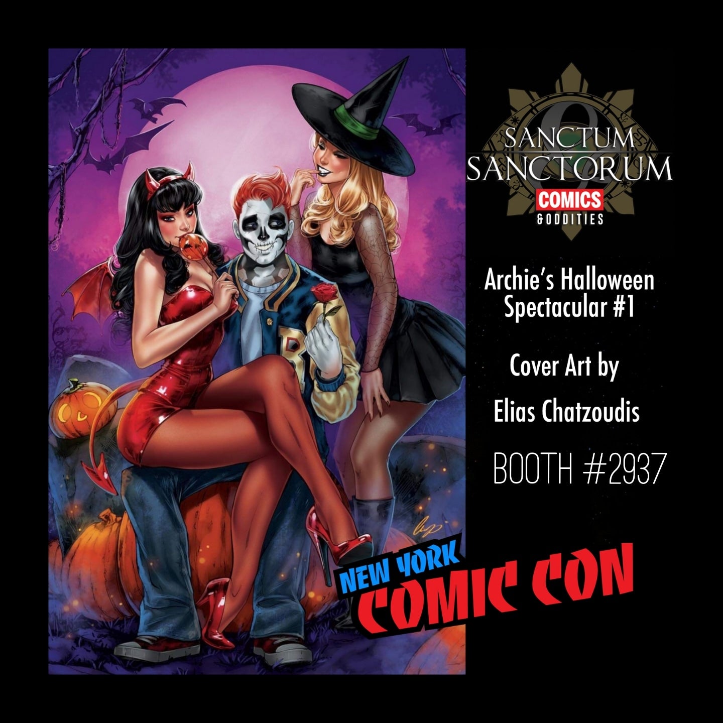 ARCHIE HALLOWEEN SPECTACULAR #1 SSCO ELIAS CHATZOUDIS VIRGIN NYCC VARIANT 2021