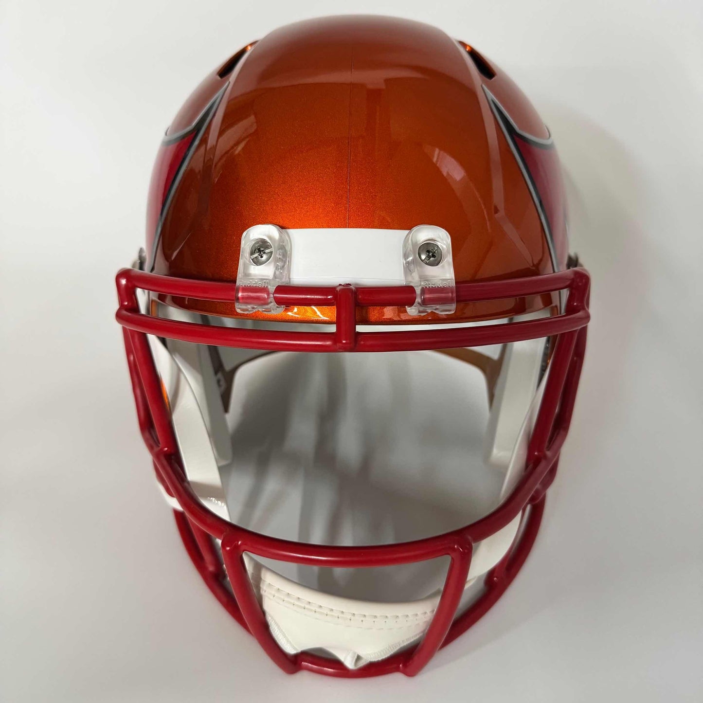 Autographed/Signed Tom Brady Tampa Bay Buccaneers Blaze Full Size FS F/S Replica Football Helmet Fanatics COA