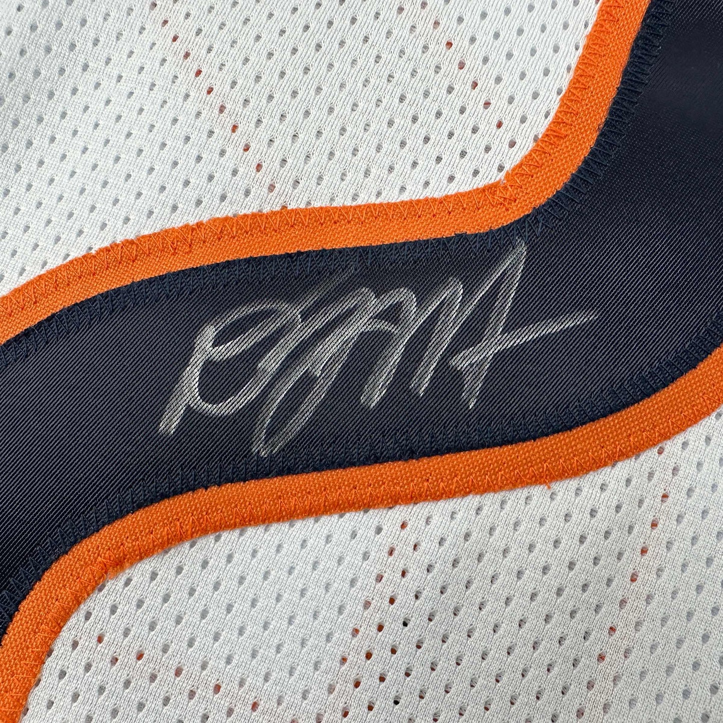 Autographed/Signed D.J. DJ Moore Chicago White Football Jersey Beckett BAS COA