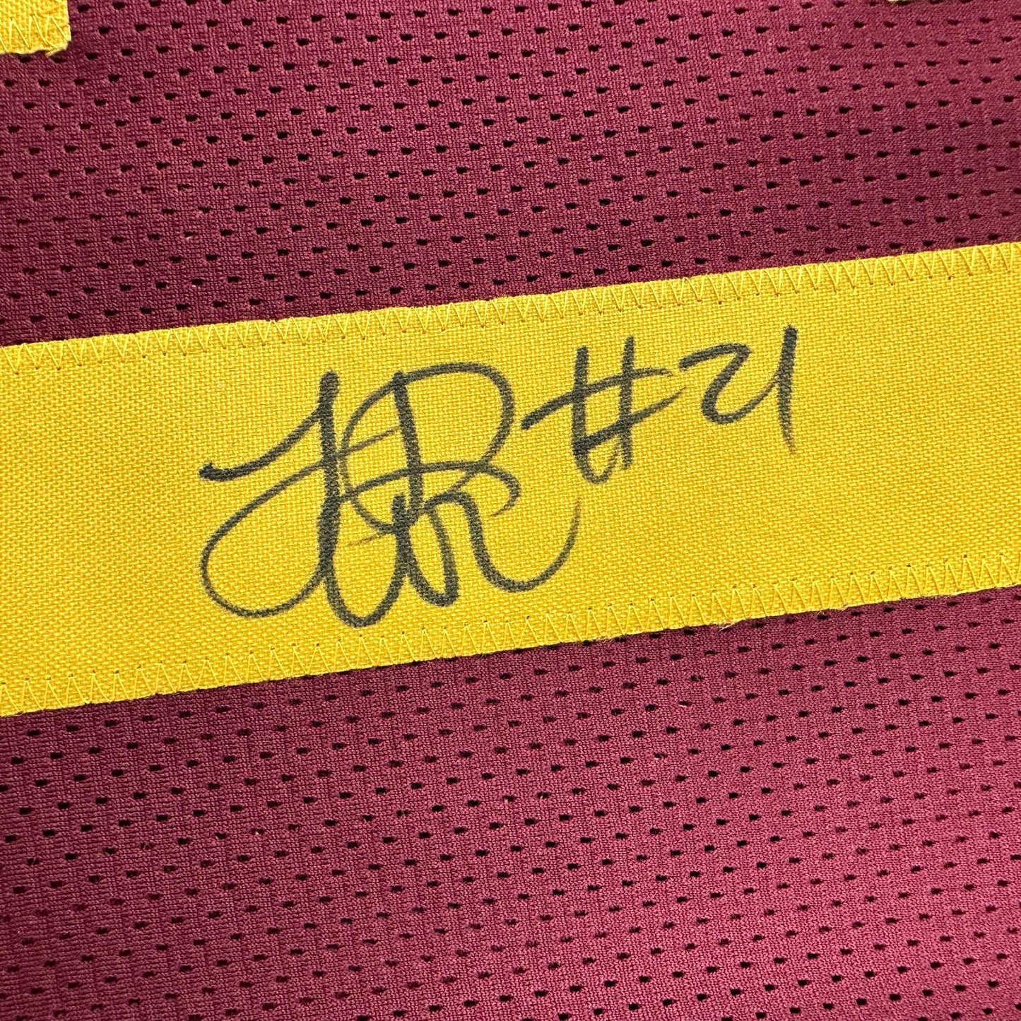 Autographed/Signed LenDale White USC Southen Cal Maroon College Football Jersey JSA COA