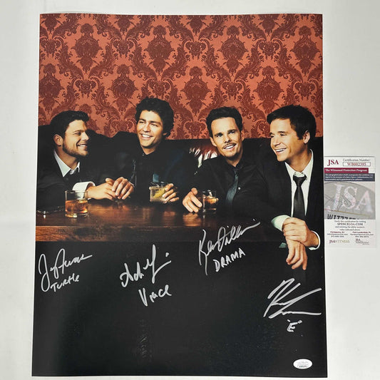 Autographed/Signed Entourage 4x Cast Inscribed Adrian Grenier Kevin Connolly Jerry Ferrara Kevin Dillon 16x20 Photo JSA COA