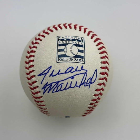 Autographed/Signed Juan Marichal HOF Hall of Fame Rawlings Official Major League ROML Baseball JSA COA