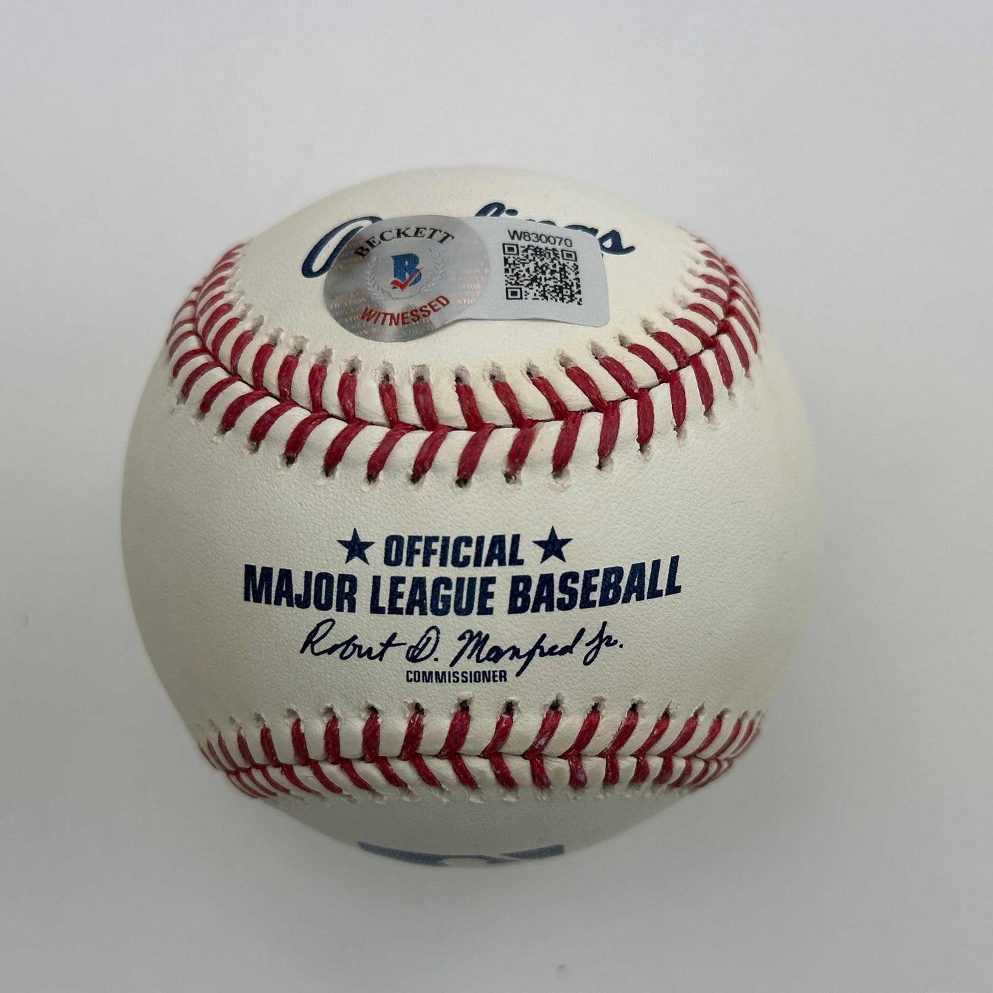 Autographed/Signed Trevor Hoffman Rawlings Official Major League Baseball ROML Beckett BAS COA