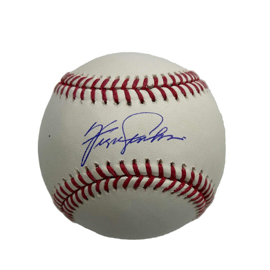Autographed/Signed Ferguson Fergie Jenkins Rawlings Official Major League Baseball ROML Beckett BAS COA