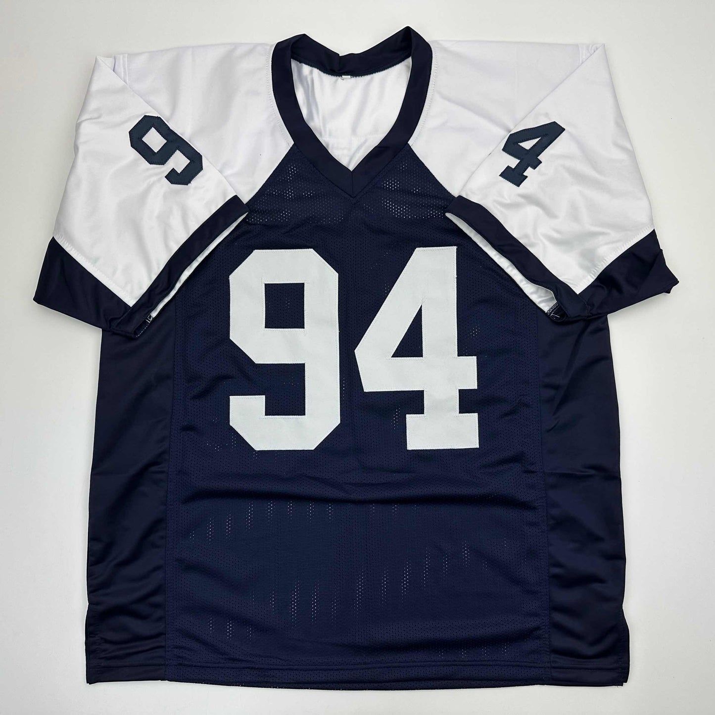 Autographed/Signed Demarcus Ware Dallas Thanksgiving Day Football Jersey Beckett BAS COA