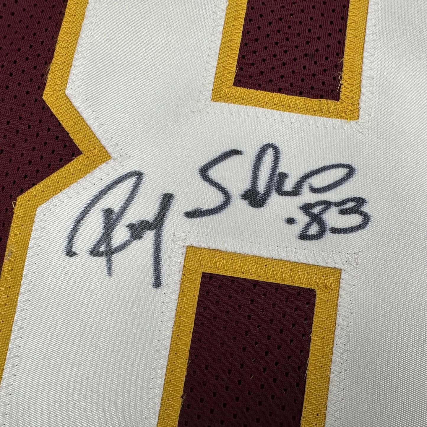Autographed/Signed Ricky Sanders Washington Burgundy Football Jersey JSA COA