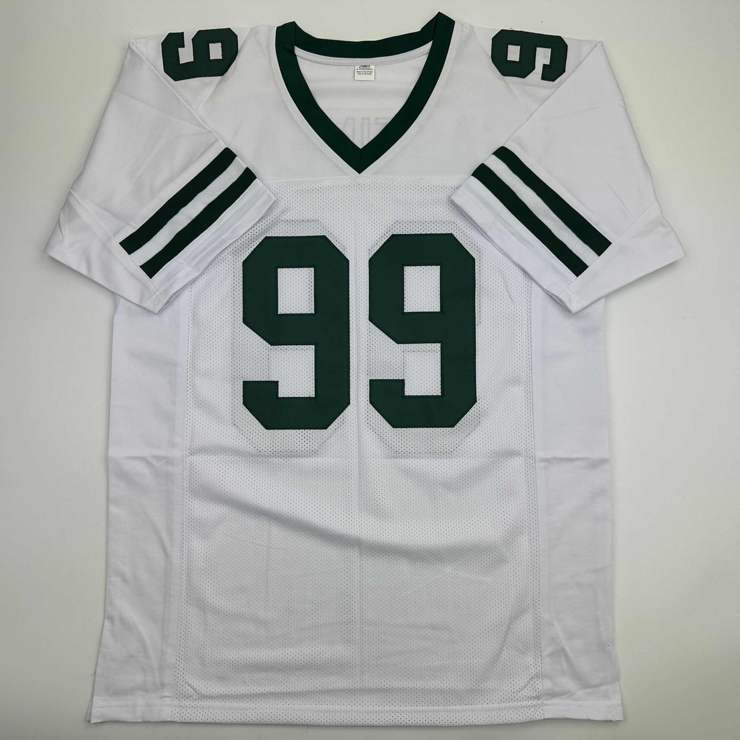 Autographed/Signed Mark Gastineau New York White Football Jersey JSA COA