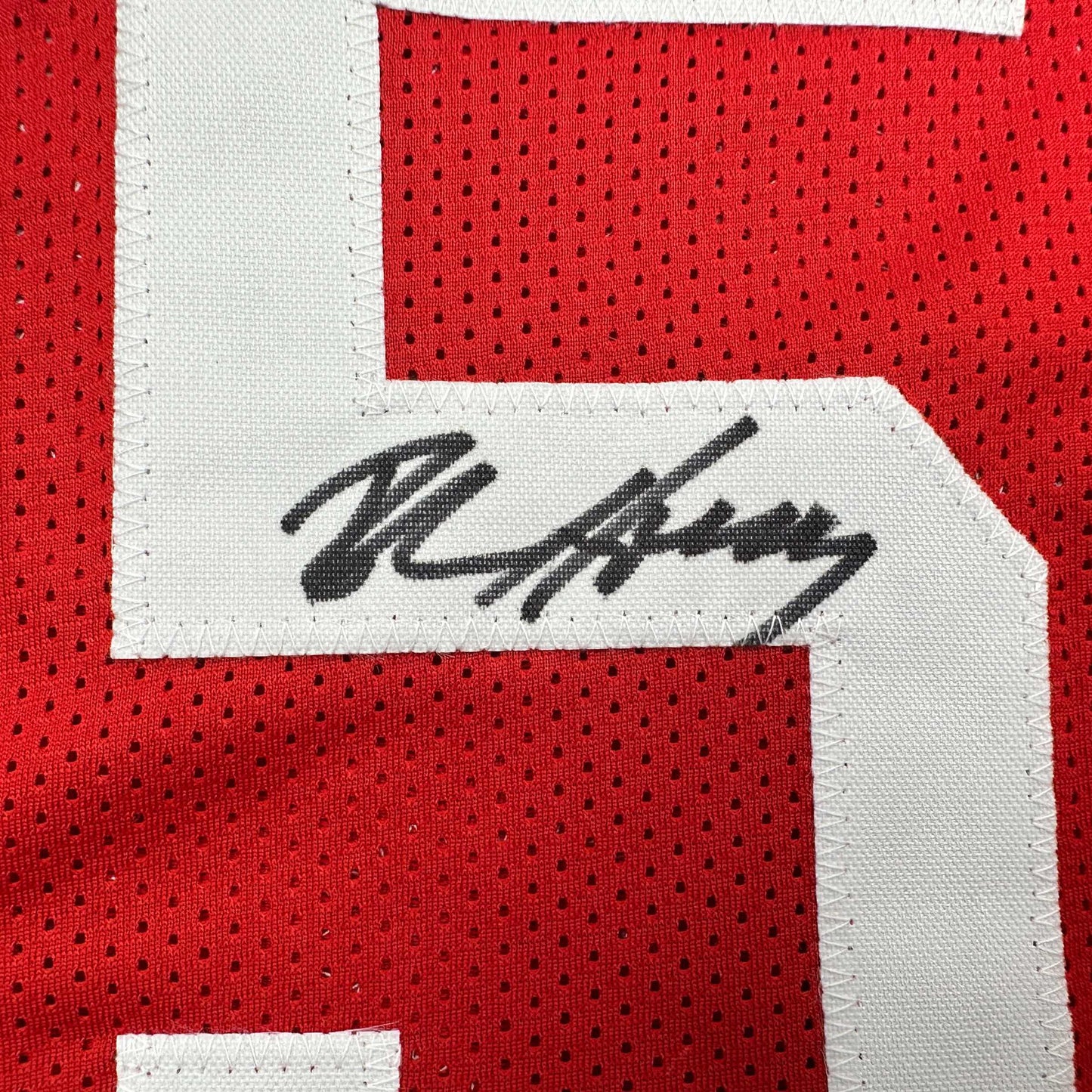 Autographed/Signed Robert Horry Houston Red Basketball Jersey Beckett BAS COA