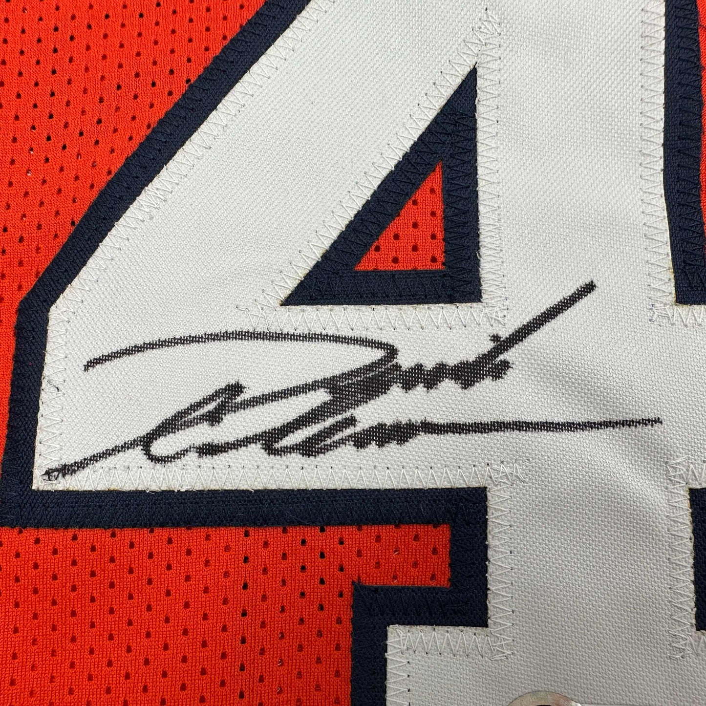 Autographed/Signed Derrick Coleman Syracuse Orange College Basketball Jersey Beckett BAS COA