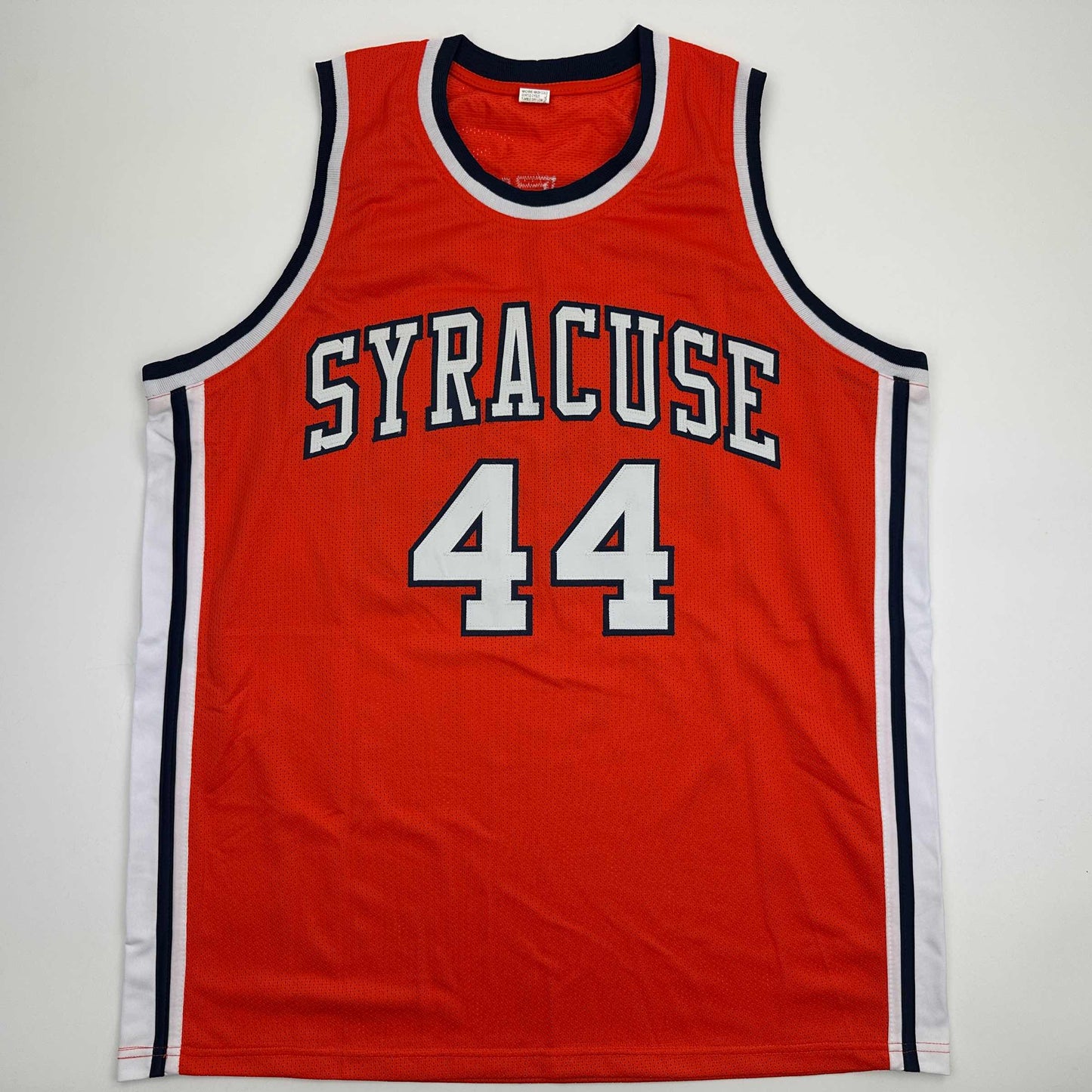 Autographed/Signed Derrick Coleman Syracuse Orange College Basketball Jersey Beckett BAS COA
