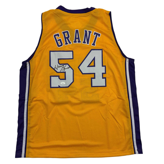 Autographed/Signed Horace Grant Los Angeles Yellow Basketball Jersey JSA COA