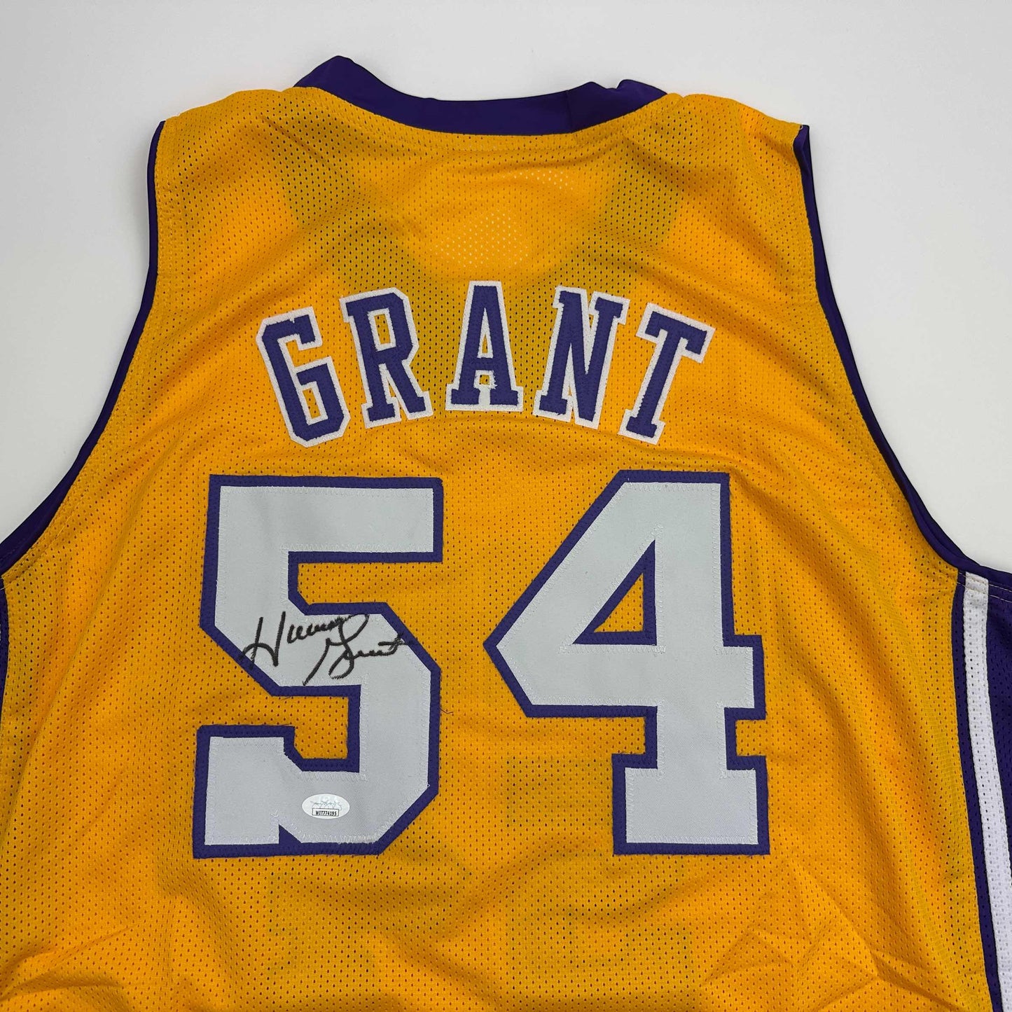 Autographed/Signed Horace Grant Los Angeles Yellow Basketball Jersey JSA COA