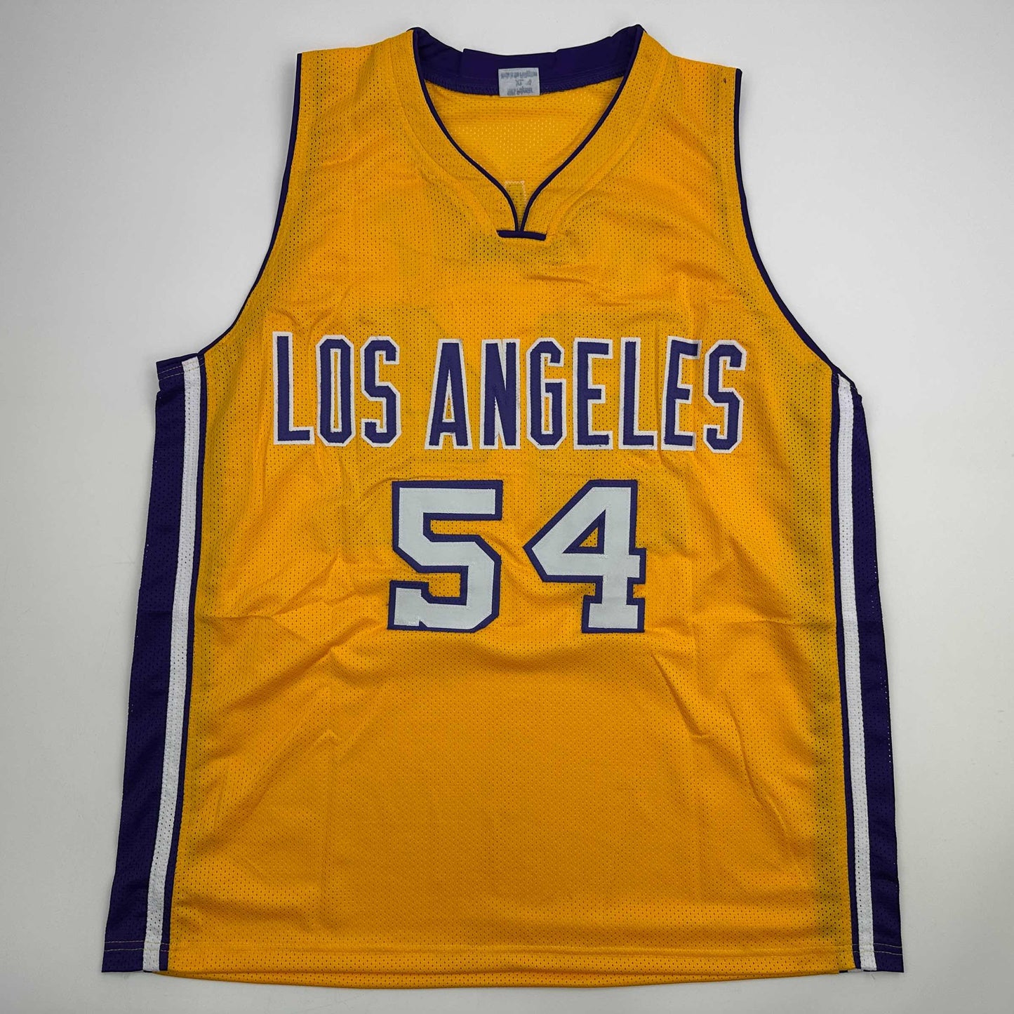 Autographed/Signed Horace Grant Los Angeles Yellow Basketball Jersey JSA COA