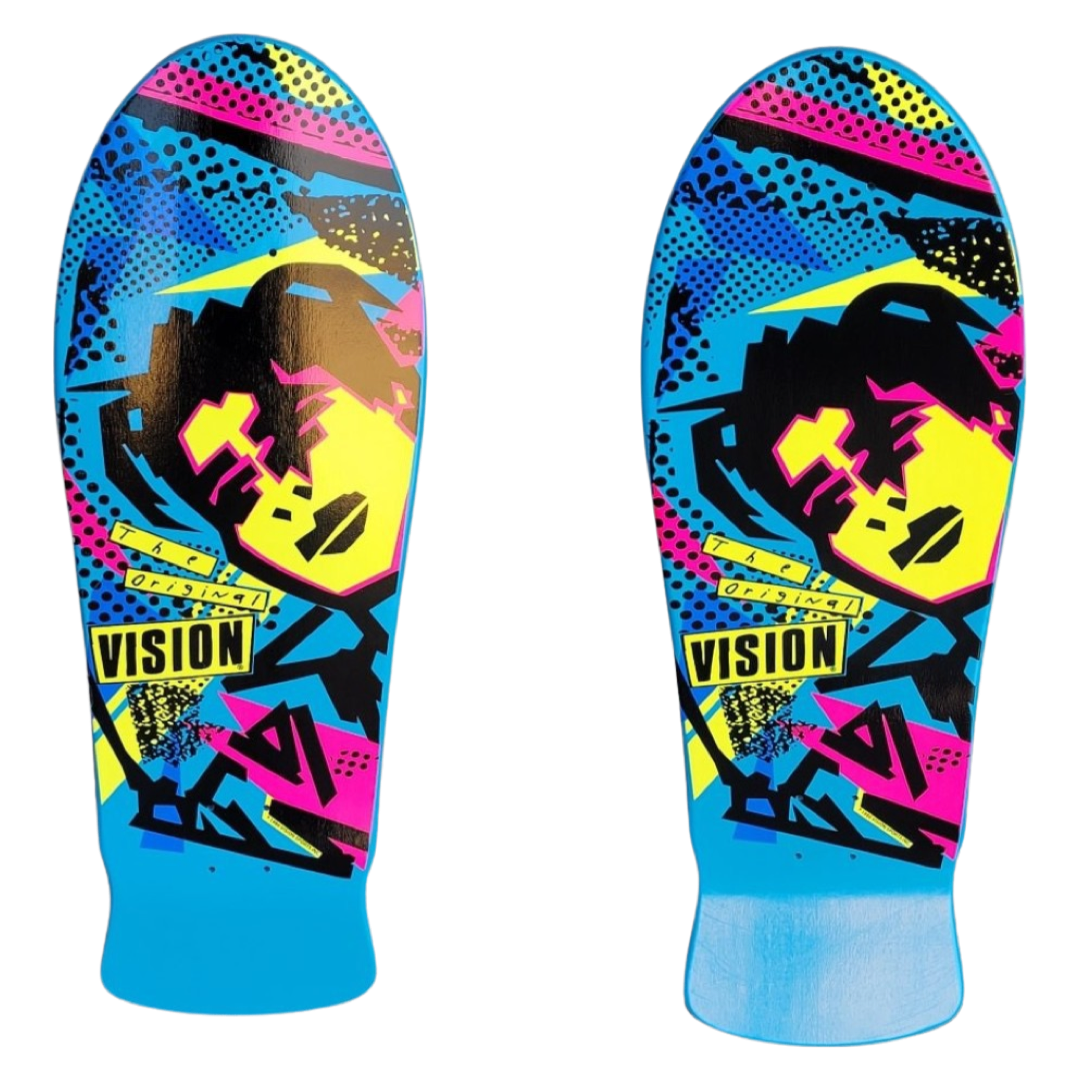 Vision Mark Gonzales "Double Take" Gripped 10" Skateboard Deck