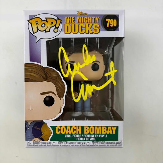Autographed/Signed Coach Gordon Bombay Emilio Estevez The Mighty Ducks Funko Pop #790 Movie Figurine Toy JSA COA