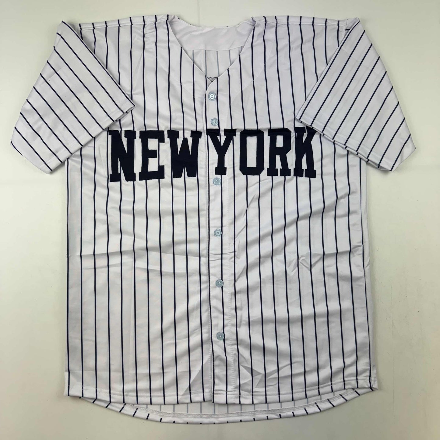 Autographed/Signed Mariano Rivera New York Pinstripe Baseball Jersey Beckett BAS COA Holo