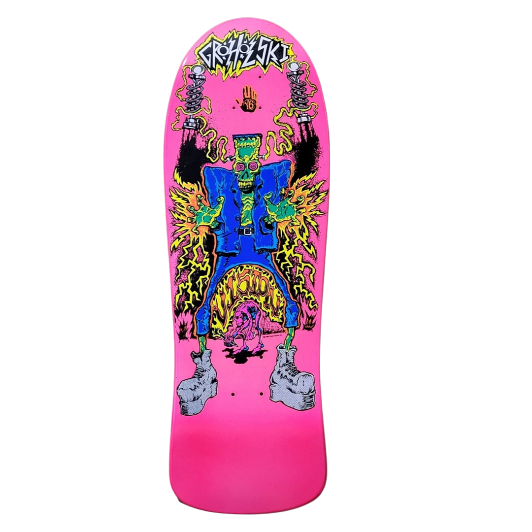 Vision Groholski Frankenstein "Double Take" Gripped Pink 10.25" Skateboard Deck