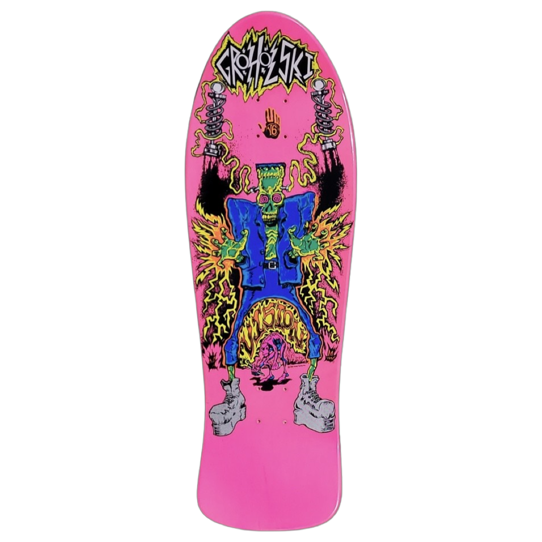 Vision Groholski Frankenstein "Double Take" Gripped Pink 10.25" Skateboard Deck