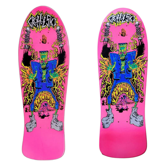 Vision Groholski Frankenstein "Double Take" Gripped Pink 10.25" Skateboard Deck