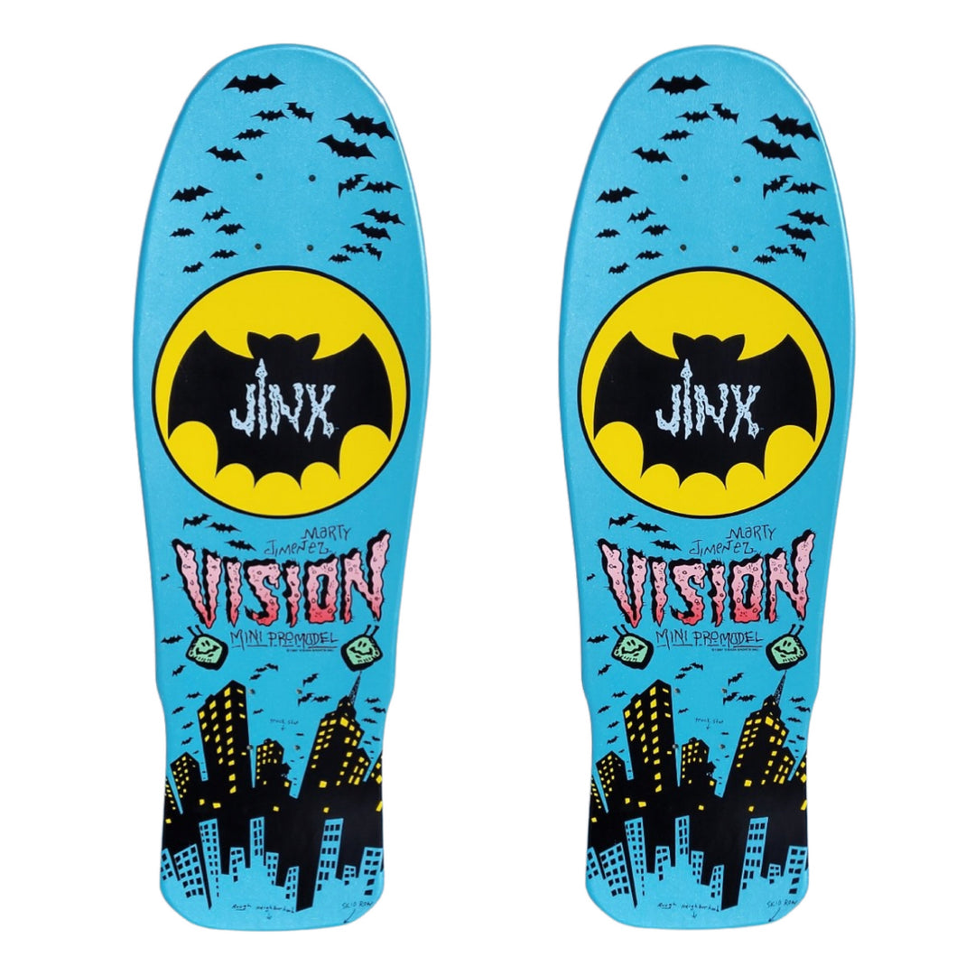 Vision Jinx Mini "Double Take" Baby Blue Pearl 9.5" Skateboard Deck