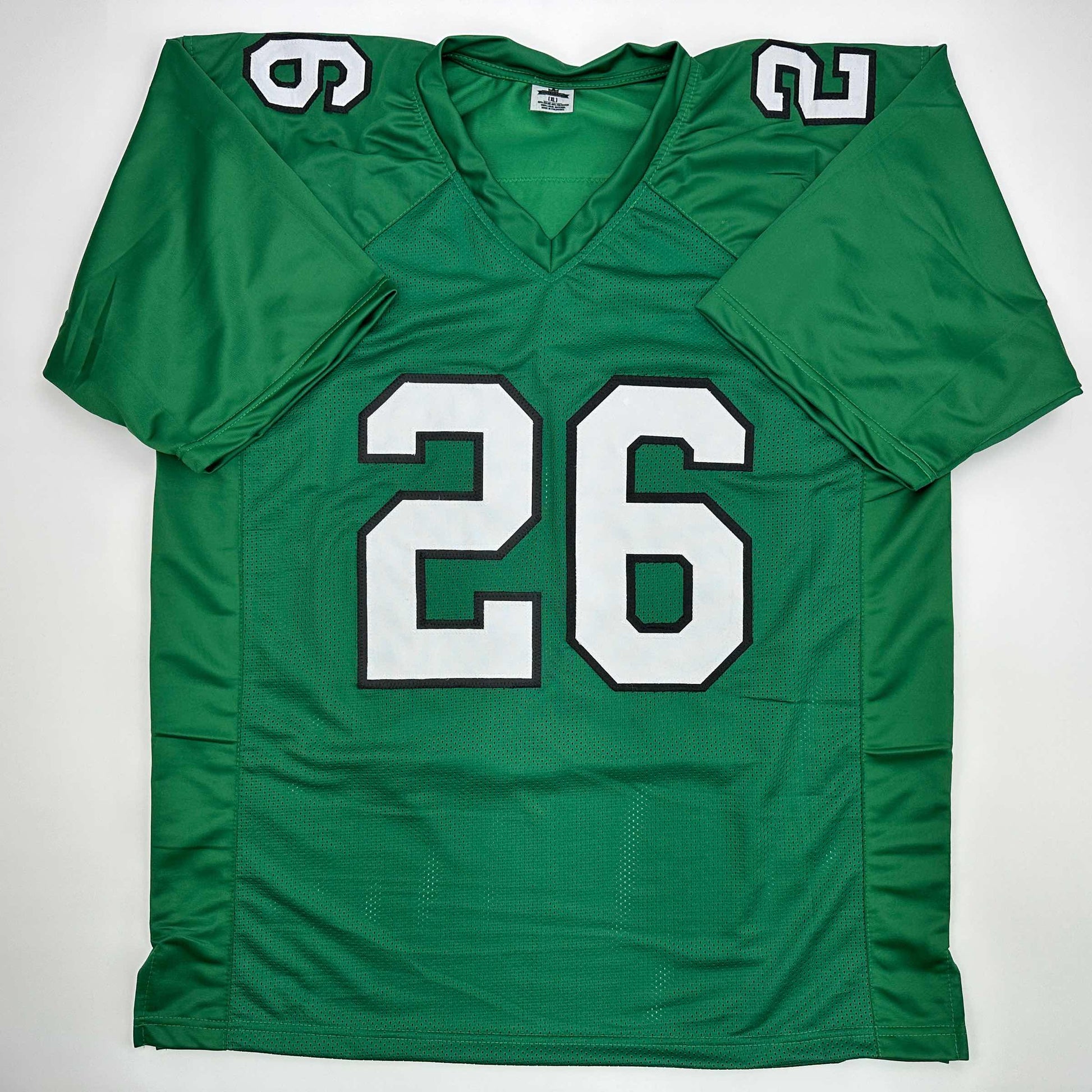 Autographed/Signed Saquon Barkley Philadelphia Kelly Green Football Jersey Beckett BAS COA - Golden Apple Comics