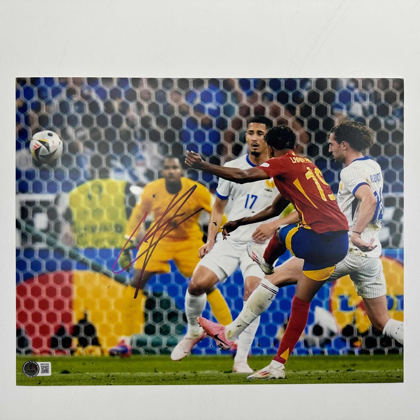 Autographed/Signed Lamine Yamal Spain 11x14 Soccer World Cup Photo Beckett BAS COA #5
