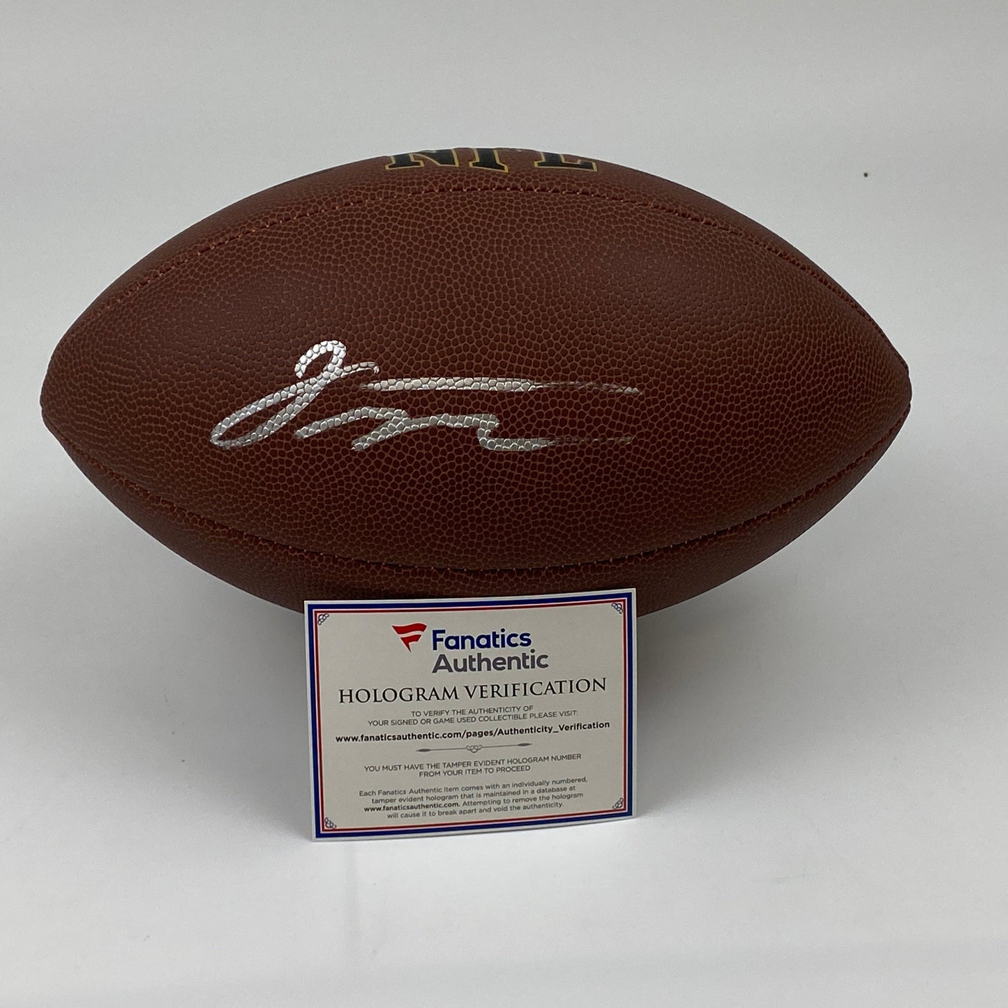 Autographed/Signed Jonathan Taylor Indianapolis Colts Full Size F/S Brown Wilson Football Fanatics COA