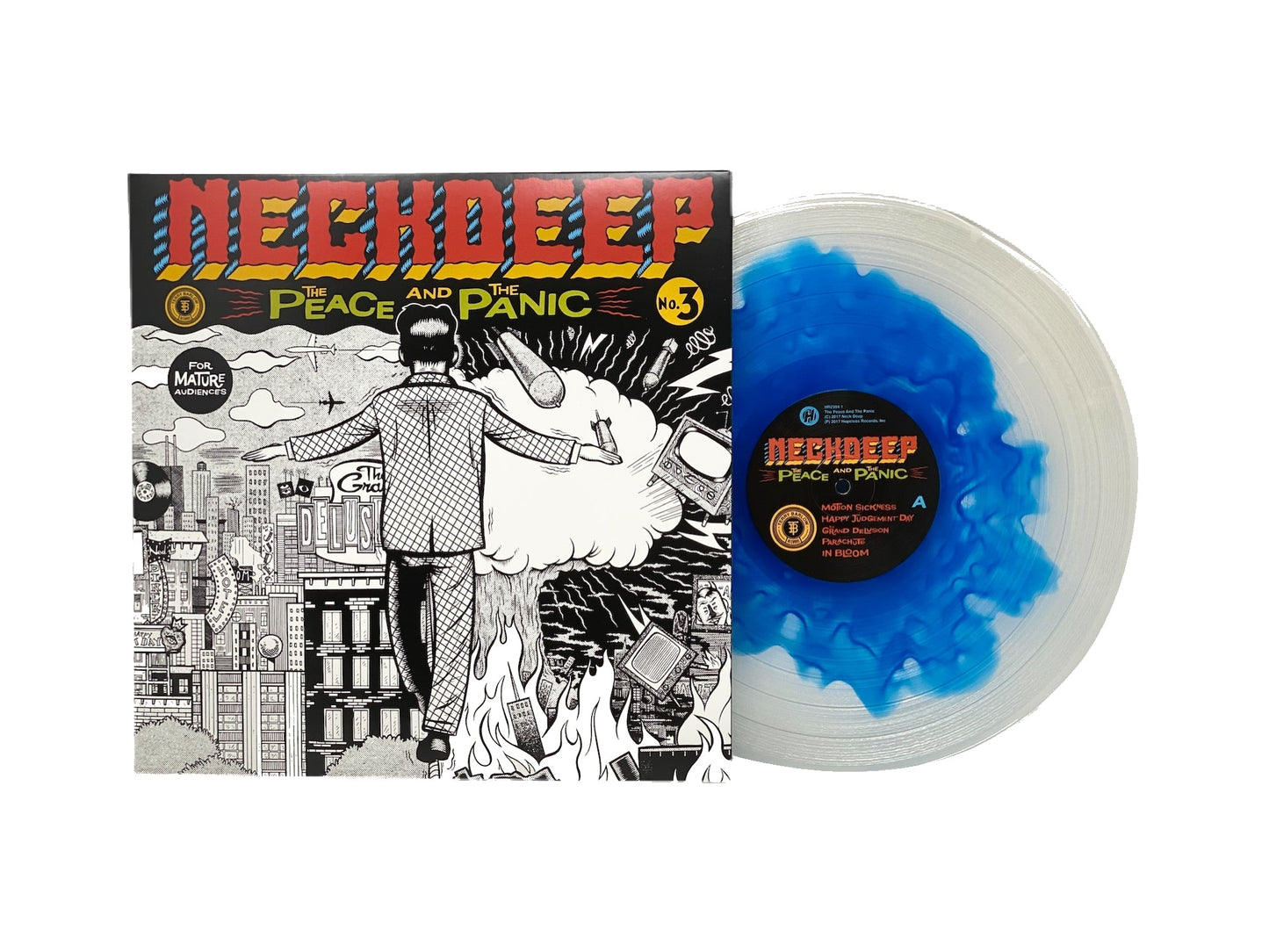 Neck Deep - The Peace and the Panic (Limited Edition Blue Inside Clear Colored Vinyl)