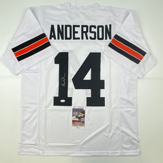 Autographed/Signed Ken Anderson Cincinnati White Football Jersey JSA COA